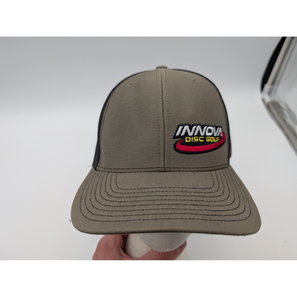 Innova Disc Golf Trucker Hat Brown Black Mesh Snapback Adjustable Baseball Cap